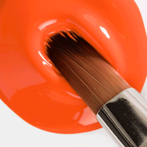 Prisma Gel Painting – Orange